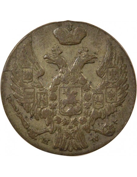 Pologne Nicolas I 10 groszy Billon 1840 Varsovie