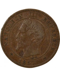 Napoléon III Tête nue 2 centimes Bronze 1857 D Lyon 2