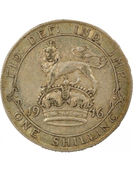 Empereur des Indes 1er Type 1 shilling Argent 1916