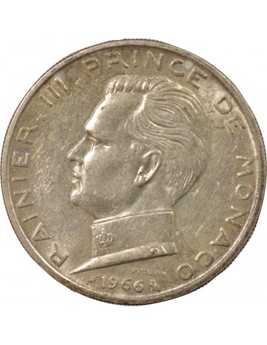 Monaco Rainier III de Monaco 5 francs Argent 1966 A Paris