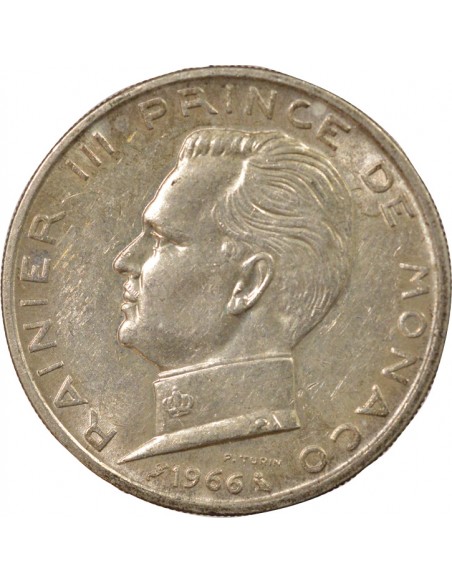 Monaco Rainier III de Monaco 5 francs Argent 1966 A Paris