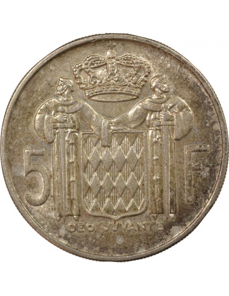 Monaco Rainier III de Monaco 5 francs Argent 1966 A Paris