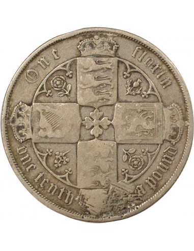 Type Gothique 1 couronne Argent 1881 Londres