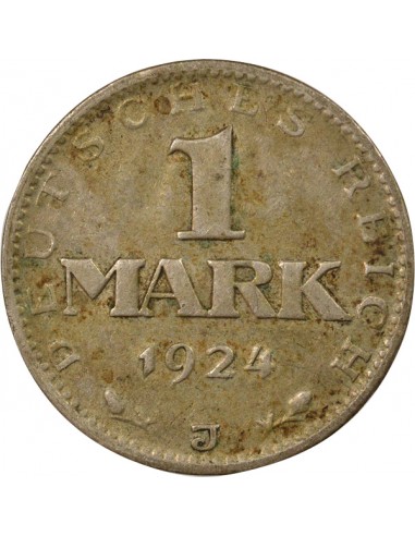 Allemagne 1 mark Argent 1924 J Hambourg
