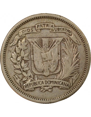 République dominicaine 25 centavos Argent 1951 Philadelphie
