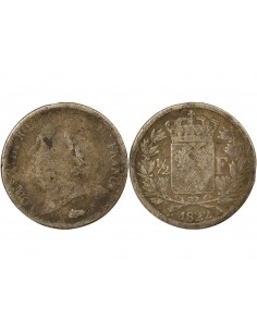 Louis XVIII Tête nue 1/2 franc Argent 1822 A - Paris