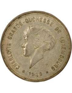 Luxembourg Charlotte 5 francs Argent 1929 F Stuttgart 2