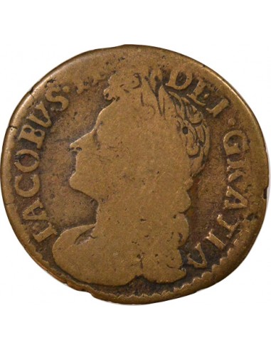 Irlande Roi Jacques II 6 Pence Bronze 1689