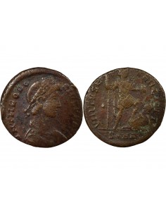 Rome Empire Virtus Nummus Bronze 383-388 Nicomédie