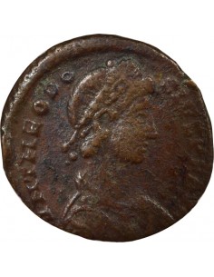 Rome Empire Virtus Nummus Bronze 383-388 Nicomédie 2