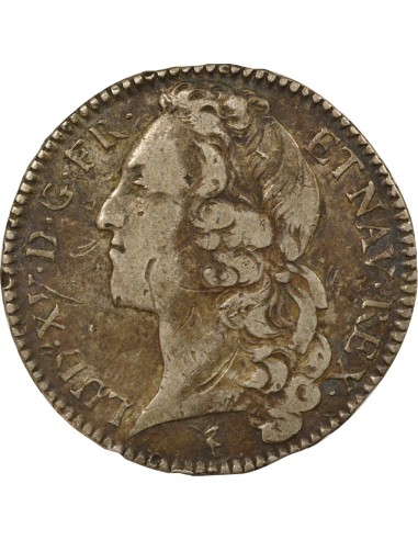 Louis XV Au Bandeau Ecu au bandeau Argent 1746 W Lille