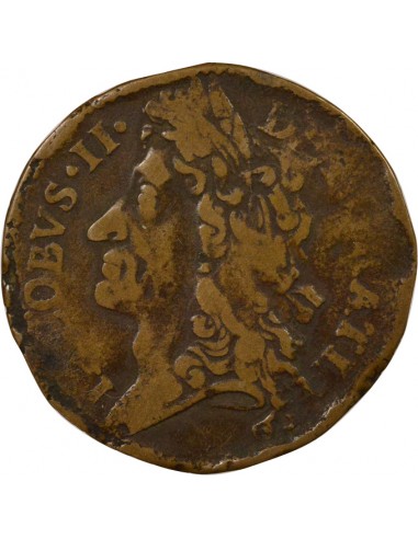 Irlande Roi Jacques II 12 pence Bronze 1690