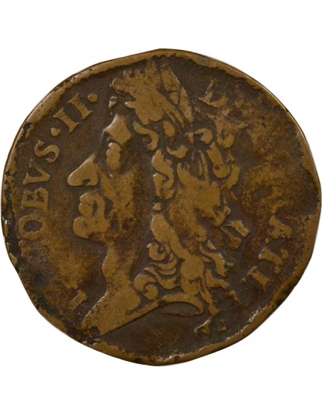 Irlande Roi Jacques II 12 pence Bronze 1690