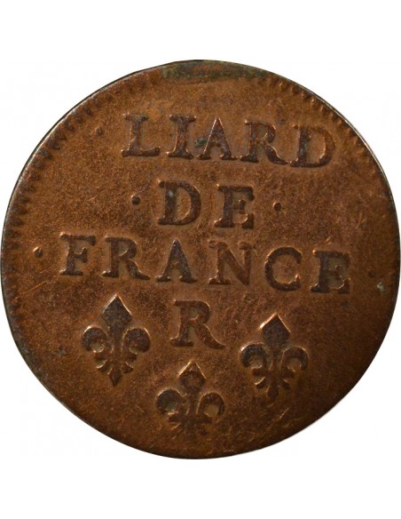 Louis XIV Au Buste Juvénile 1 liard Cuivre 1656 Nîmes