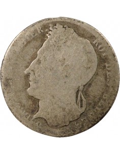 Belgique Léopold I de Belgique  Tête laurée 1/2 franc Argent 1844 B. Bruxelles 2