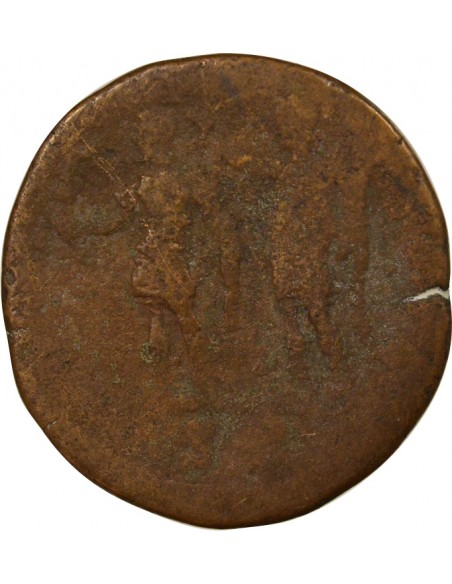 Rome Empire Septime Sévère Rome couronnant l'Empereur Sesterce Laiton 195 R Rome