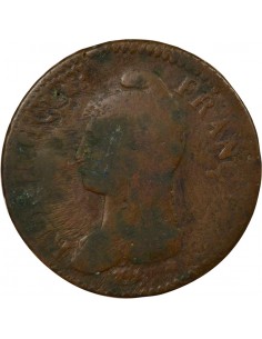 Dupré Grand Module 1 décime Cuivre An 8 K Bordeaux 2