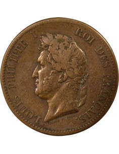 Guyane Française Louis-Philippe Ier 5 Centimes Bronze 1839 A Paris 2