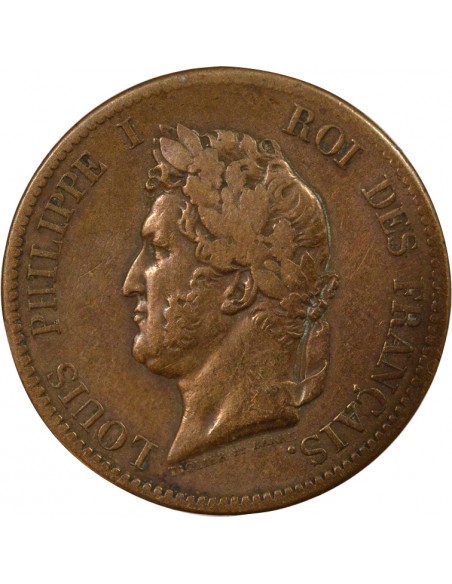 Guyane Française Louis-Philippe Ier 5 Centimes Bronze 1839 A Paris