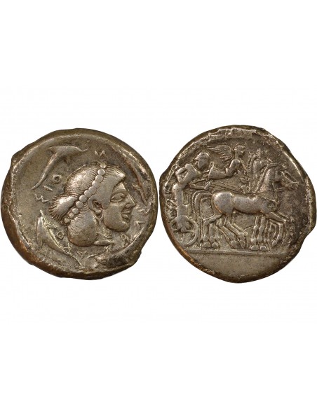 Grèce (Syracuse) Hiéron I Tétradrachme Argent 475-470 Av JC Syracuse