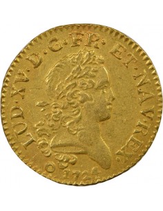 Louis XV Mirliton aux Grandes Palmes 1 louis d'or Or 1724 K Bordeaux 2