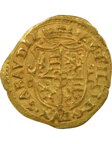 Etats de Savoie Emmanuel Philibert 6e Type 1 scudo Or 1579 Bourg en Bresse