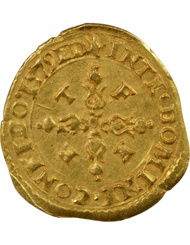 Etats de Savoie Emmanuel Philibert 6e Type 1 scudo Or 1579 Bourg en Bresse