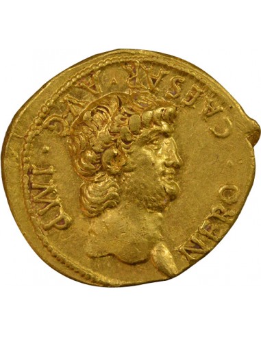 Rome Empire Néron Roma Auréus Or 63-64 R Rome