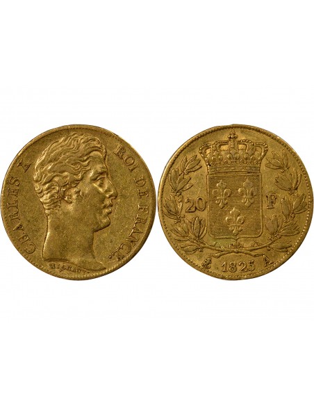 Charles X 4 1/2 Feuilles 20 Francs Or 1825 A Paris