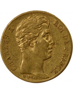 Charles X 4 1/2 Feuilles 20 Francs Or 1825 A Paris 2