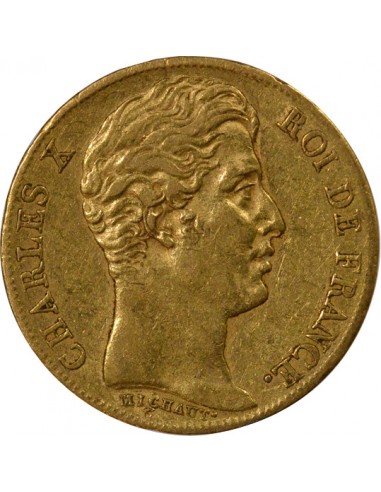 Charles X 4 1/2 Feuilles 20 Francs Or 1825 A Paris