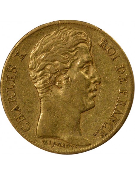 Charles X 4 1/2 Feuilles 20 Francs Or 1825 A Paris