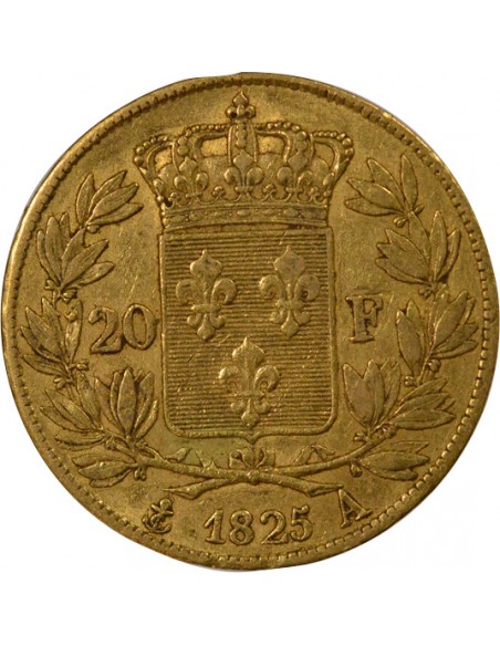 Charles X 4 1/2 Feuilles 20 Francs Or 1825 A Paris