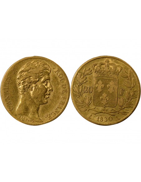 Charles X 4 1/2 Feuilles 20 Francs Or 1830 A Paris