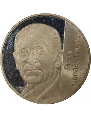 Mendès France 5 francs Argent 1992 Pessac