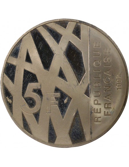 Mendès France 5 francs Argent 1992 Pessac