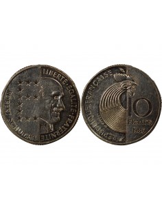 Schuman 10 Francs Nickel 1986 Pessac