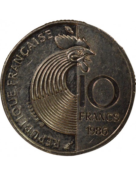 Schuman 10 Francs Nickel 1986 Pessac