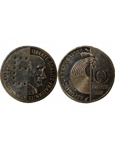 Schuman 10 Francs Nickel 1986 Pessac