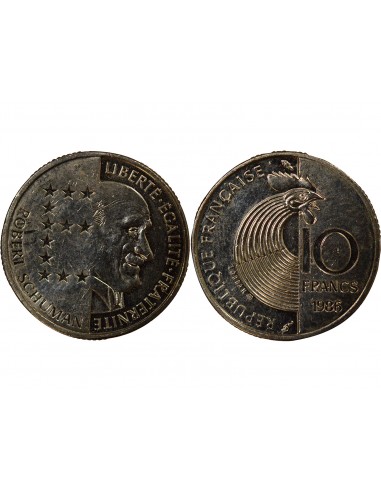 Schuman 10 Francs Nickel 1986 Pessac
