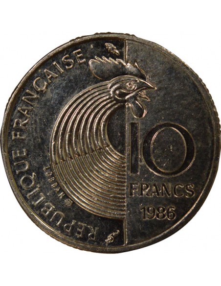 Schuman 10 Francs Nickel 1986 Pessac