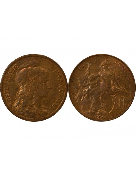 10 Centimes Bronze 1920 A Paris