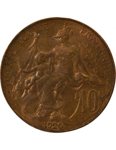 10 Centimes Bronze 1920 A Paris