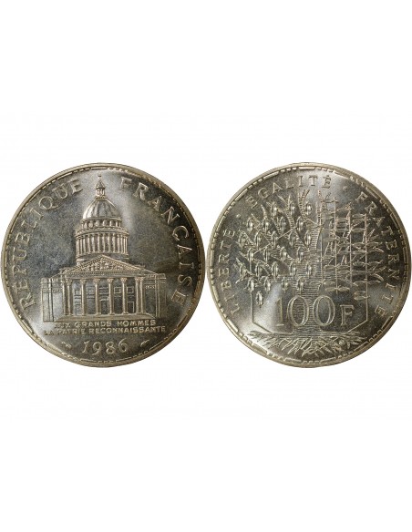 Panthéon 100 Francs Argent 1986 Pessac