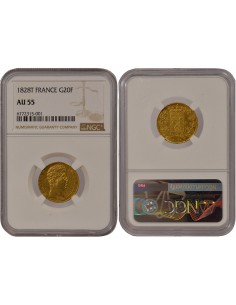 Charles X 4 1/2 Feuilles 20 Francs Or 1828 T Nantes