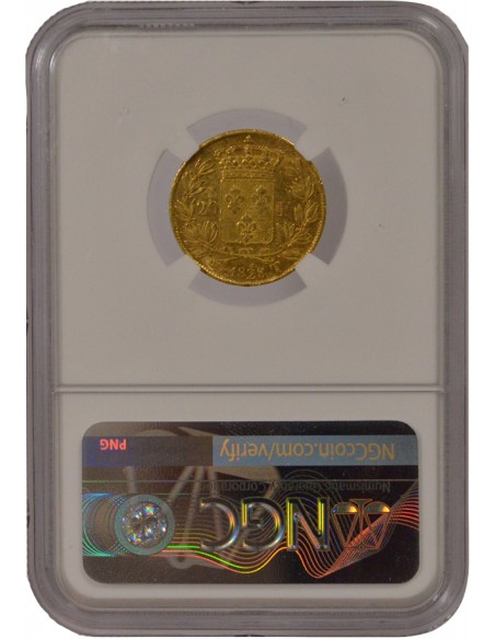 Charles X 4 1/2 Feuilles 20 Francs Or 1828 T Nantes