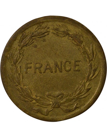 France Libre  2 Francs Bronze-Alu 1944 Philadelphie