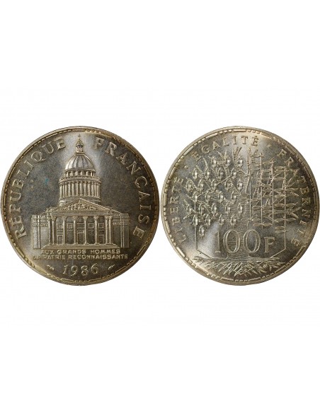 Panthéon 100 Francs Argent 1986 Pessac