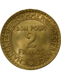 Chambres de Commerce 2 francs Cuivre-Aluminium 1921 A Paris 2