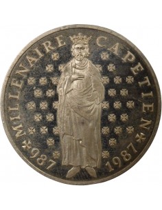 Capétien 10 Francs Argent 1987 Pessac 2